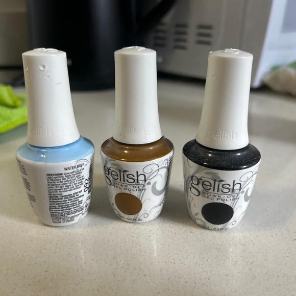 Gelish Bundle 3Bottles 15ml Soak Off Gel Nail Polish Kit - Picture 1 of 4